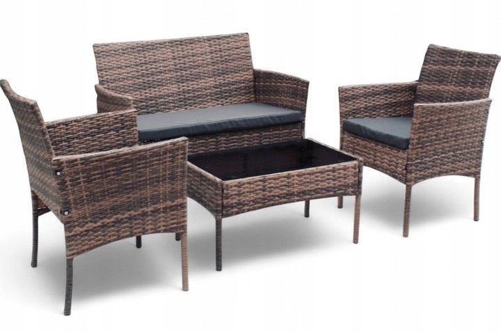 Комплект садових меблів Ideal Garden SFS010 Світло-коричневий Набір садових меблів Садовий комплект меблів, фото 1