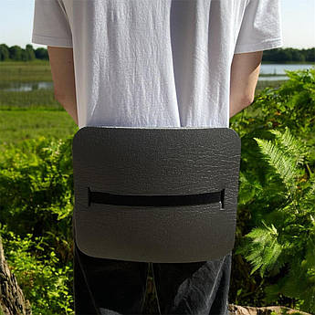 Сидіння туристичне з засувкою сіра 340*290*30мм