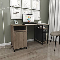 Сучасний довгий комп'ютерний стіл лофт 140 см з тумбою з нішею під системний блок ДСП ЛОФТ FLASHNIKA СКЛ-4