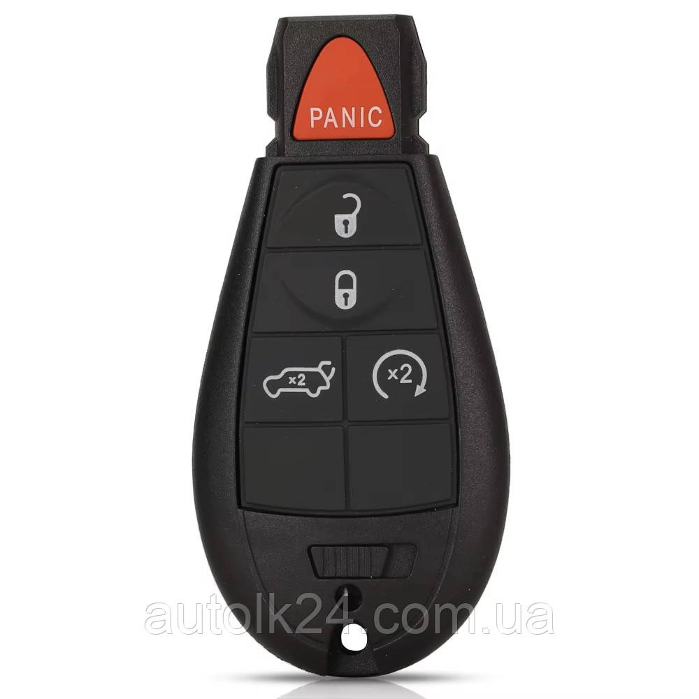 Ключ для Chrysler (Крайслер) 4+1 кнопки чіп Id4a 433 MHz
