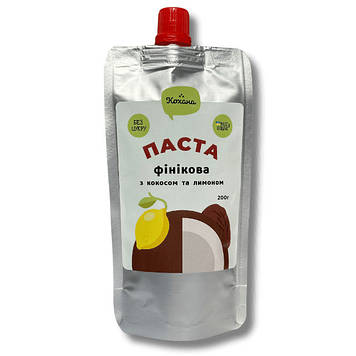 Паста фінікова з кокосом та лимоном, ТМ "КОХАНА", 200 г