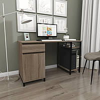 Довгий робочий комп'ютерний стіл 140 см лофт з тумбою з місцем для системного блока ЛОФТ FLASHNIKA СКЛ-5