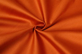 Сатин 240 см Оранжева теракота 100% бавовна преміум
