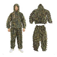 Маскувальний костюм Джунглі з листям L камуфляжний маскхалат для військових тактичний костюм для полюван GL-55