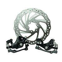 Дискові гальма Logan DX-2007 160мм передні та задні комплект на велосипед