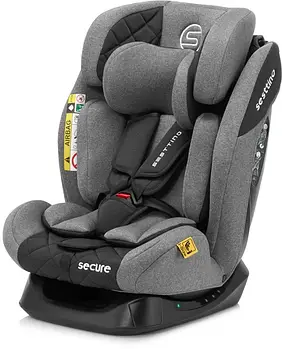 Автокрісло дитяче Sesttino Secure Pro (група 0+/1/2/3, 0-36 кг, i-Size) Gray