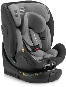 Автокрісло дитяче Sesttino Shiver I-Size (група 0+/1/2/3, ISOFIX, поворот 360, опорна стійка) Gray