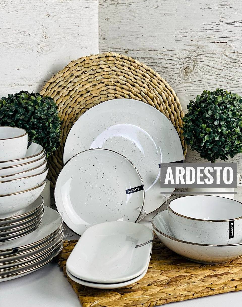 Набор посуды 14 пр. Ardesto Bagheria White AR0014WGC