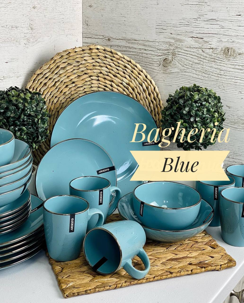Набор посуды 20 пр Ardesto Bagheria Blue AR0020BGC/2