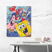 Алмазна мозайка 40*50 "Губка Боб" NoOD3318, Оригамі