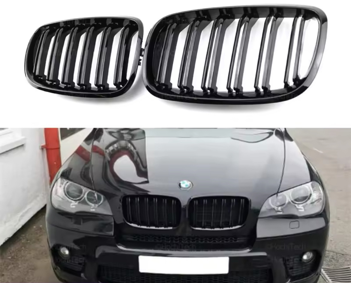 Решітки радіатора BMW X5 E70 X6 E71 M Performance ніздрі глянцеві