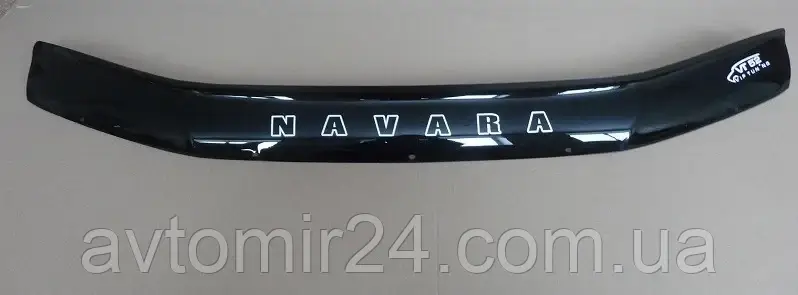 Дефлектор капота NISSAN Navara (D40) с 2005- Мухобійка Ніссан Навара д40