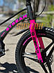 Дитячий велосипед 18" Corso Stream SM-40680 на рост 105-115 см чорно-рожевий, фото 7