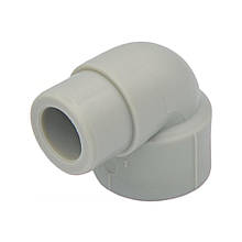 Кутник для поліпропіленової труби Hi-Therm D 20x90° Внутрішній-зовнішній (Італія) 130392