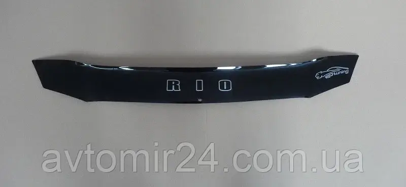 Дефлектор капота KIA RIO III 2005-2011 (короткий) Мухобійка Кіа Ріо