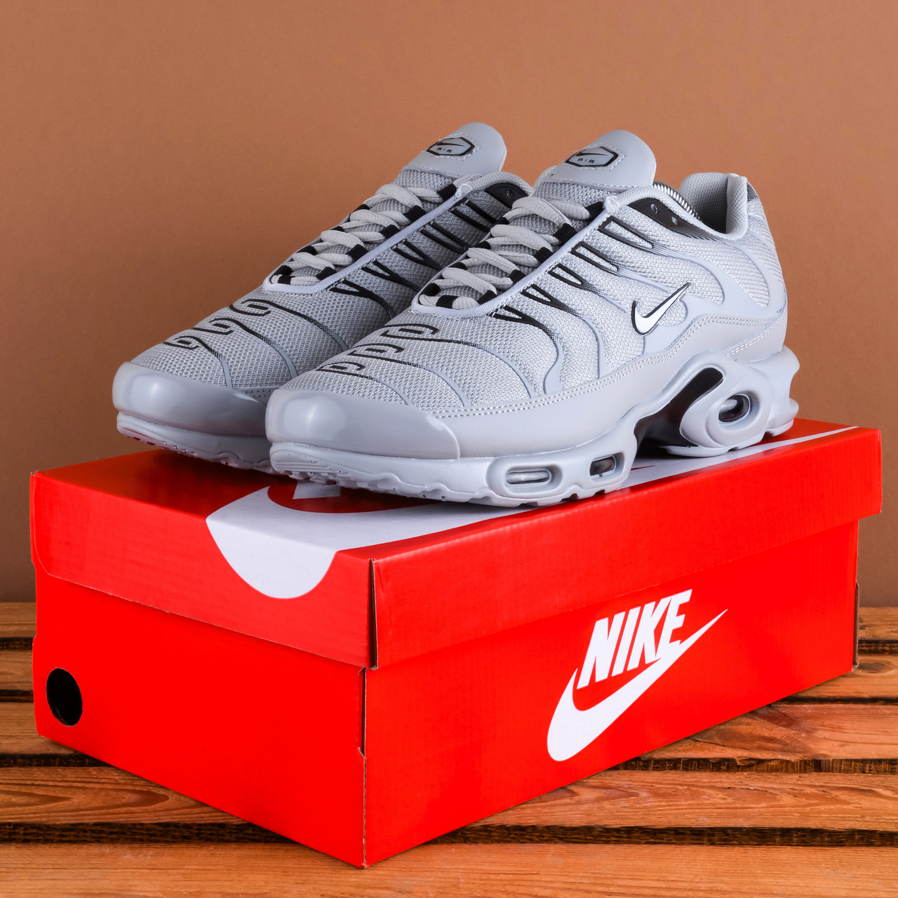 АКЦІЯ Чоловічі Кросівки Nike Air Max TN сірий колір, фото 1