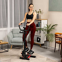 Степпер зі стійкою та еспандерами Hop-Sport HS-055S Noble червоний тренажер міністепер