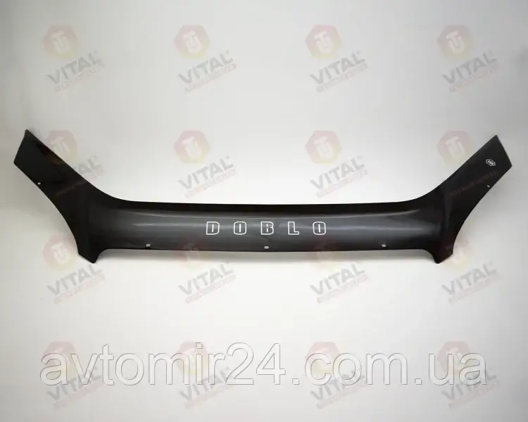 Дефлектор капота Fiat Doblo 2005-2010 Мухобійка Фіат Добло