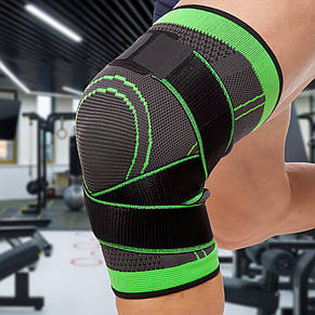 Еластичний бандаж на колінний суглоб компресійний Knee Support спортивний з гумками (205), фото 1