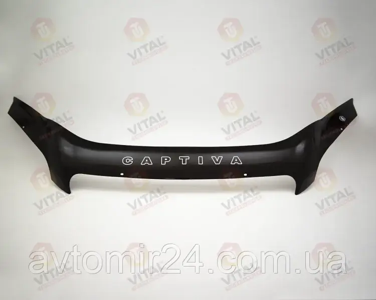 Дефлектор капота Chevrolet Captiva 2006-2011 Мухобійка Шевроле Каптіва