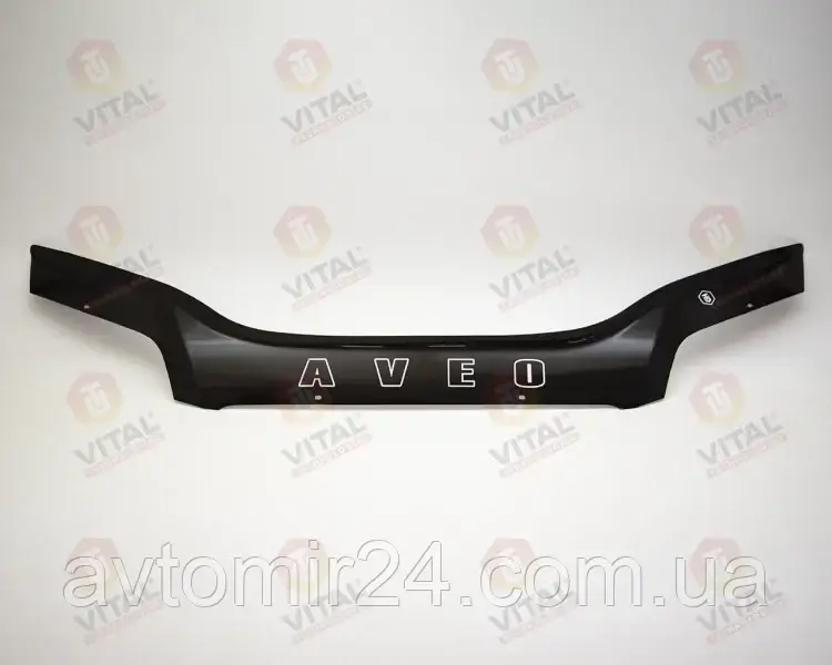 Дефлектор капота Chevrolet Aveo 2003-2006 sedan 2003-2008 hatchback Мухобійка Шевроле Авео седан и хетчбек