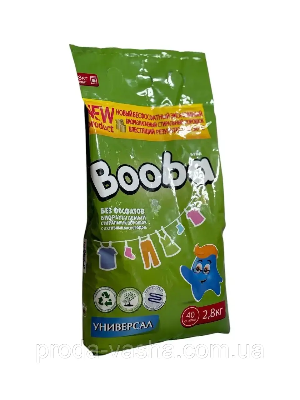 Пральний порошок Booba Універсальний 2.8 кг, фото 1