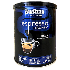 Кава клаб арабіка (мелена) ж/б Лавацца Lavazza club arabica 250g 12шт/ящ (Код: 00-00000299)