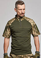 Тактическая боевая рубашка УБАКС UBACS пиксель кулмакс , убакс с коротким рукавом, летний убакс coolmax