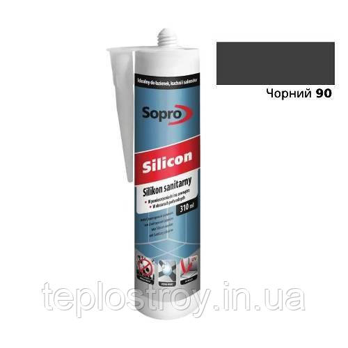 Санітарний силікон Sopro Silicon 90 (Чорний) 310мл