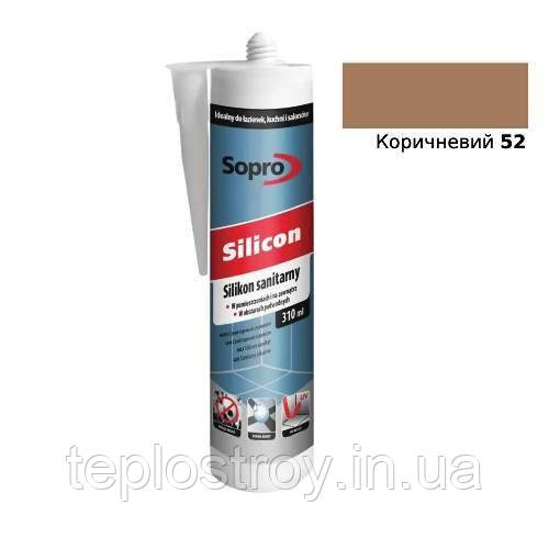 Санітарний силікон Sopro Silicon 52 (Коричневий) 310мл