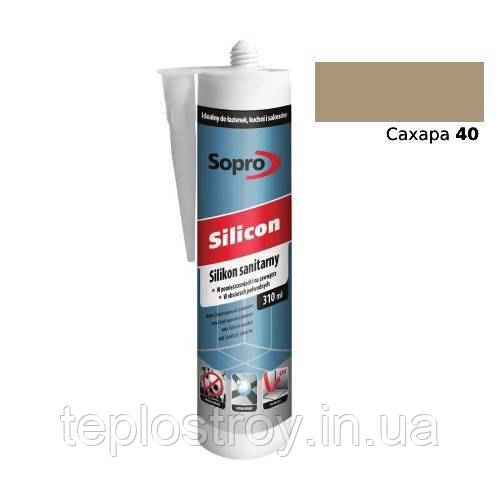 Санітарний силікон Sopro Silicon 40 (Сахара) 310мл