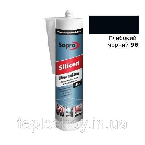 Санітарний силікон Sopro Silicon 96 (Глибокий чорний) 310мл
