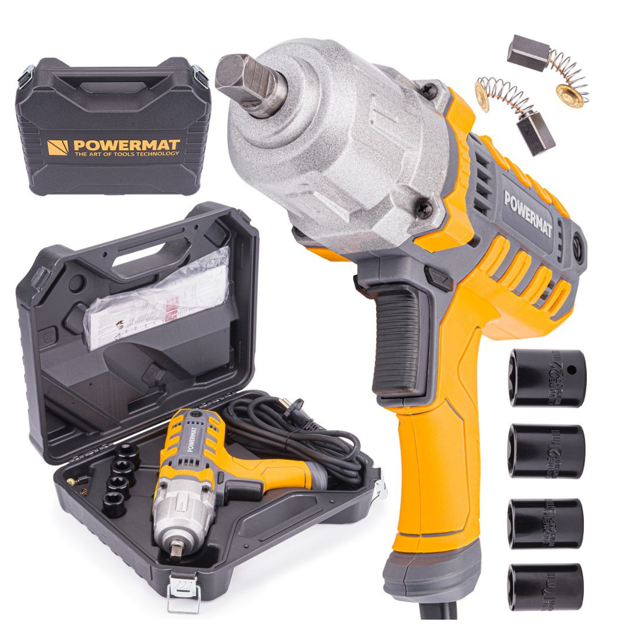 Електричний ударний гайковерт Powermat PM-EKU-2100M 2100Вт 800Нм
