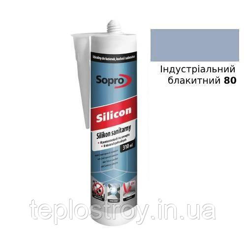 Санітарний силікон Sopro Silicon 80 (Індустріальний блакитний) 310мл