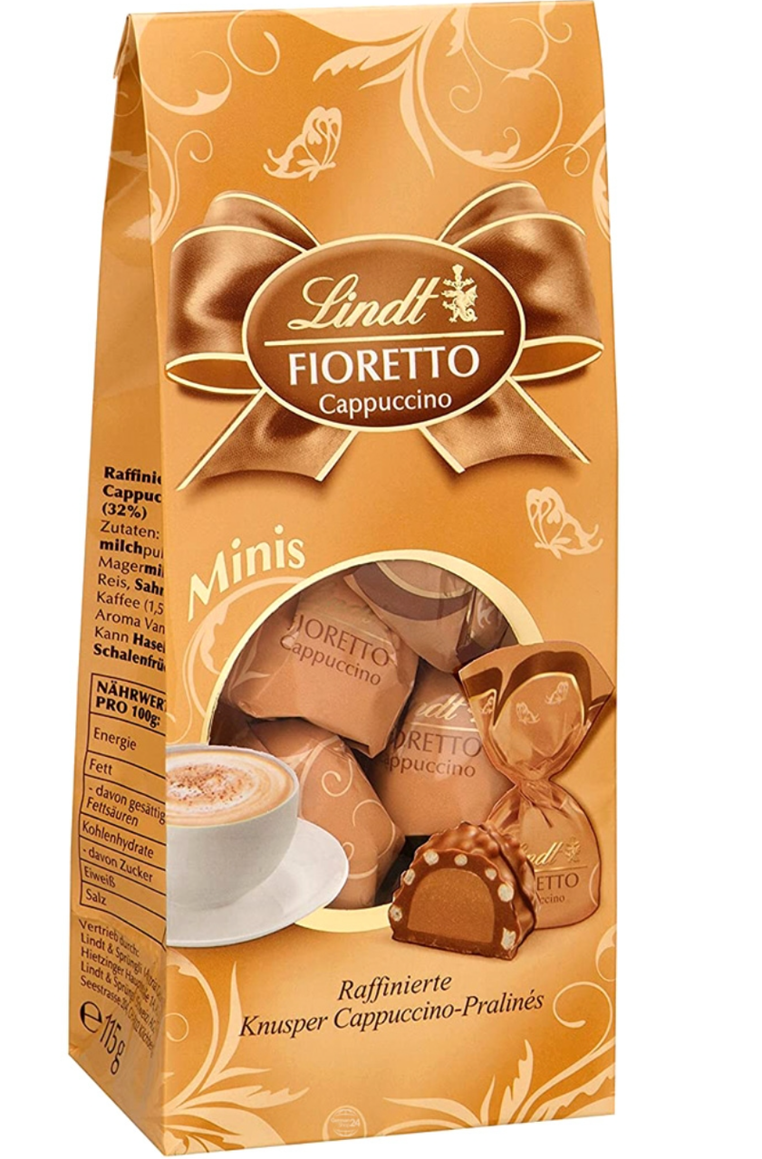 Шоколадні цукерки Lindt Fioretto Minis Cappuccino 115г, фото 1