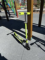 Самокат SR2-005-GRB алюміній та сталь, 2 колеса ПУ 145мм, кермо 76/86см., підніжка 48/30-10см, складається, зелений., фото 7