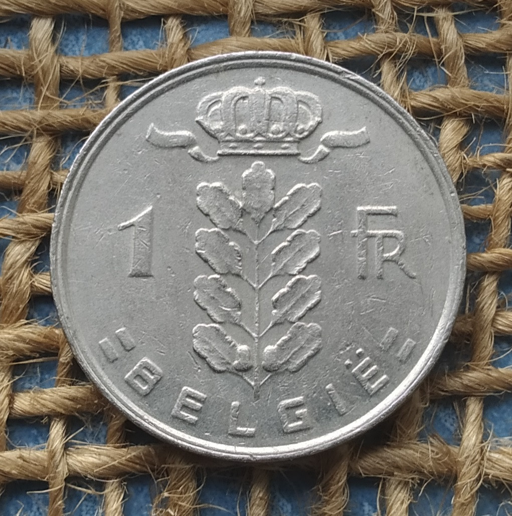 1 франк 1978 року. Бельгiя