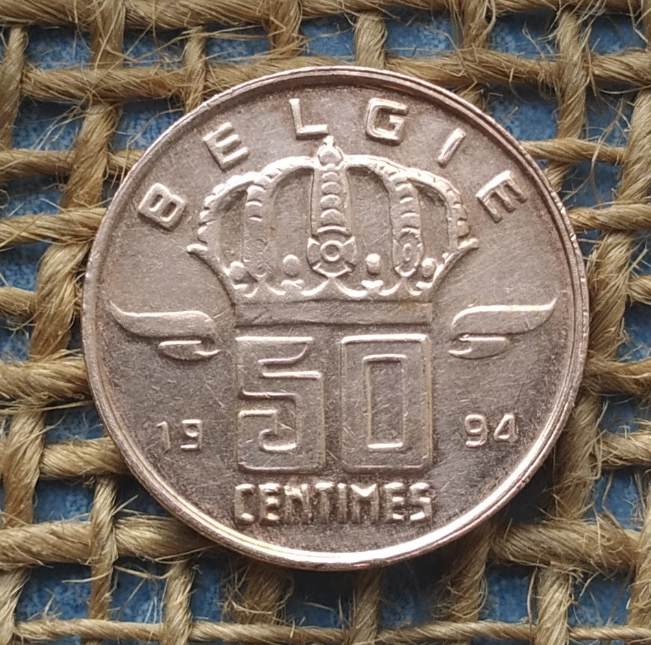 50 сантимiв 1994 року. Бельгiя