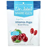 Dr. John's Healthy Sweets, Immune Health, льодяники зі смаком льодяників, +200% добової норми вітамінів C і D,