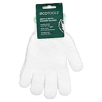 EcoTools, Рукавички для ніжної ванни та душу, з олією авокадо, 1 пара