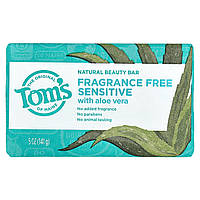 Tom's of Maine, натуральне мило для краси з алое вера, без запашників, для чутливої шкіри, 141 г (5