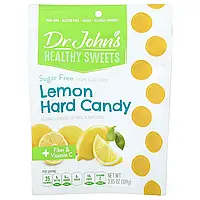 Dr. John's Healthy Sweets, Лимонна карамель, + клітковина та вітамін C, без цукру, 109 г (3,85 унції)