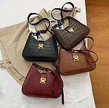 Модна жіноча сумка середнього розміру на плече, фото 2