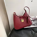 Модна жіноча сумка середнього розміру на плече, фото 5
