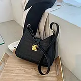 Модна жіноча сумка середнього розміру на плече, фото 6