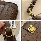 Модна жіноча сумка середнього розміру на плече, фото 8