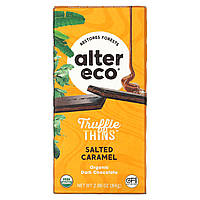 Alter Eco, Trumble Thins, органічний темний шоколад, солона карамель, 84 г (2,96 унції)