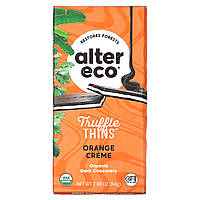 Alter Eco, Trumble Thins, органічний темний шоколад, апельсиновий крем, 84 г (2,96 унції)