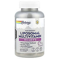 Solaray, Високоефективні ліпосомальні мультивітаміни для жінок, 120 рослинних капсул