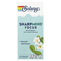 Solaray, SharpMind Focus` 30 рослинних капсул